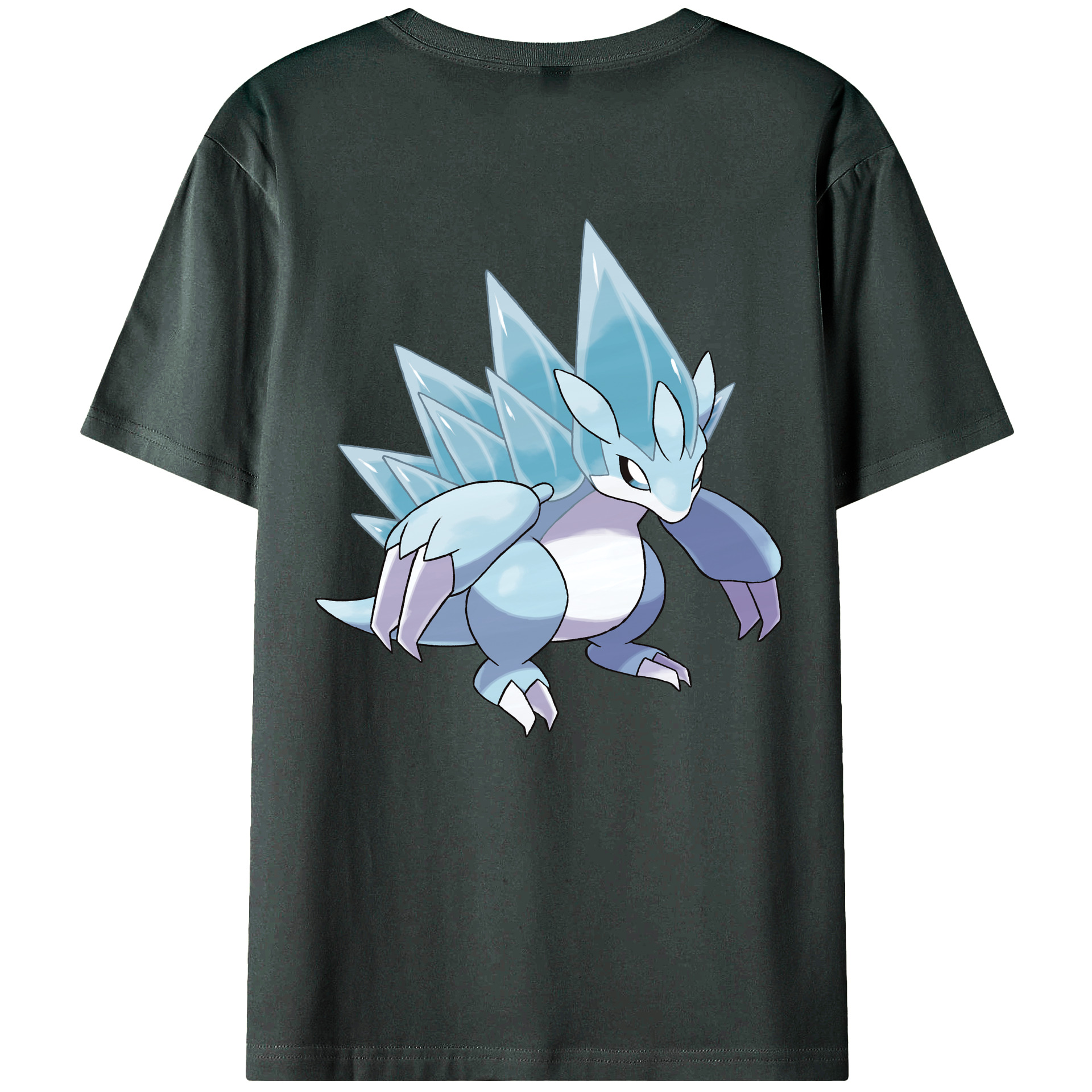 （画像用） ポケットモンスター Pokémon 綿100％ メンズ半袖Tシャツ（バックプリント） 通気性